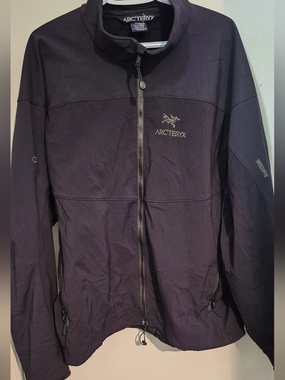 Arc'teryx Windstopper Softsgell Jacket Sz.XXL Black
